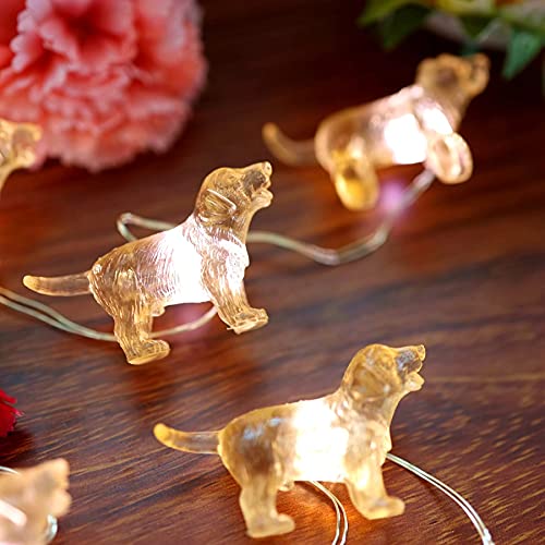 Fairy Labrador String Lights Unique Decorative Light Dog Gifts for Girls Cute Lights 20LEDs 8ft Battery Operated for Birthday Dog Lover Xmas Thanksgiving Decor