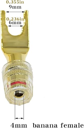 Miniatura 6 de Paquete de 4 conectores tipo Y a tipo Y hembra tipo Y, cerrojo de seguridad Flex Banana Adaptador de enchufe a plátanos hembra de 0.157 in Cable