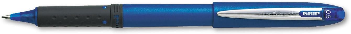 Uni-ball Signo Gel GRIP: Rollerball-Stift Mit Blauer Geltinte & Gummiertem Griff (Medium) – 12er Pack