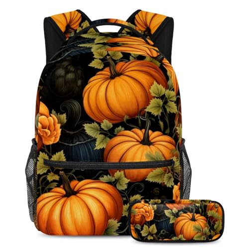 Sac à dos citrouille de Thanksgiving ergonomique contre le mal de dos
