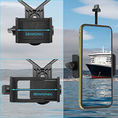Binoculares compactos 8x42 con adaptador para smartphone miniatura 4
