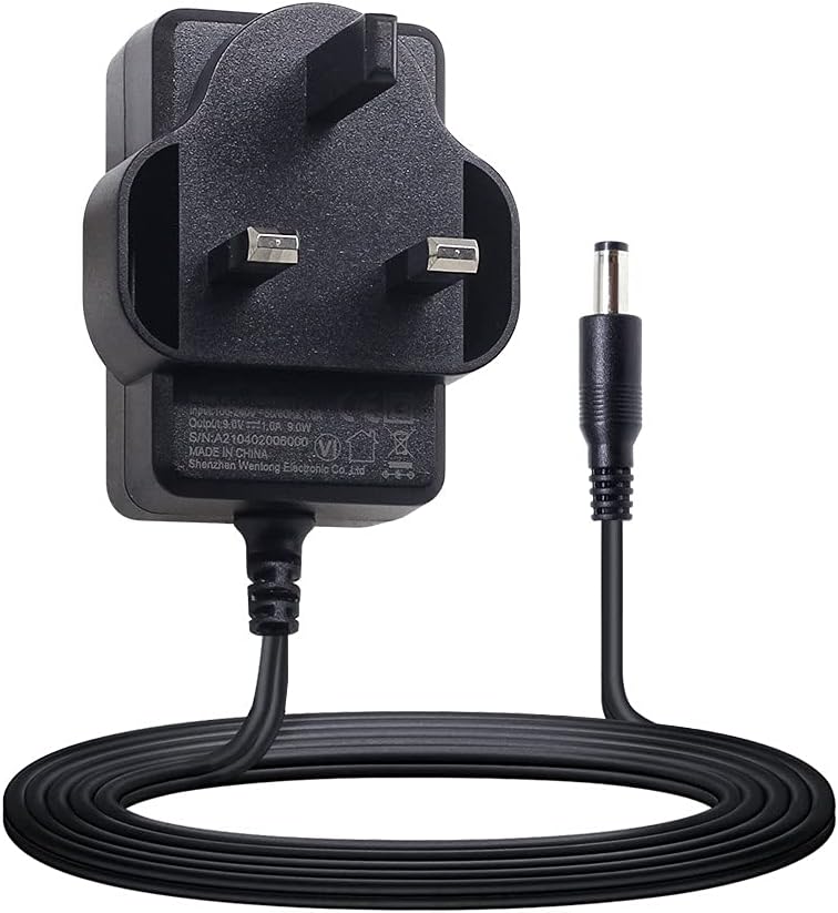 SONICAKE Guitar Pedal Power Supply Adapter 9V DC 1000mA 1A for Most Guitar Bass Effect Pedal 9V DC Center Negative