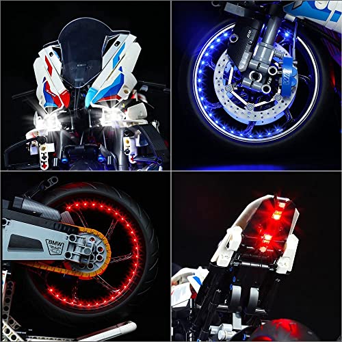 LED Beleuchtungsset für BMW 1000 rr 42130, DIY Beleuchtungsset Kompatibel Mit Lego Technik 42130 1000 rr (Nicht… – Bild 5