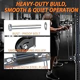 J Bryant Universal Cable Pulley Attachment for Power Racks – Compatible with 5/8" Holes – Adjustable Mounting for 50x50mm, 50x75mm, 75x75mm Uprights – DIY Gym Pulley System - Image 2