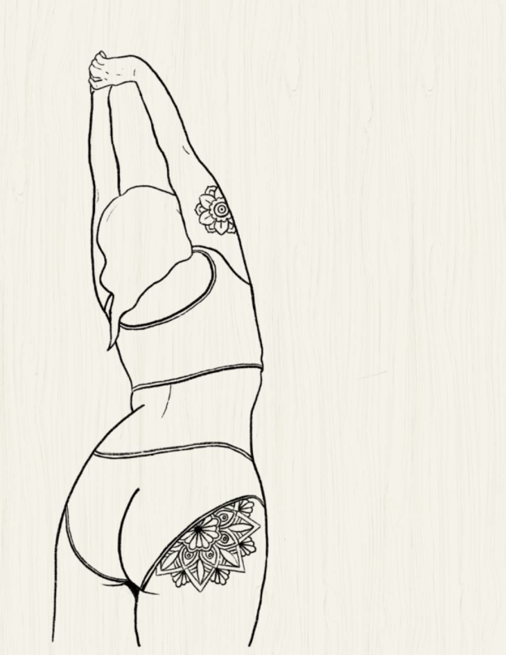 Journal de bord femme tatouée pour libérer votre créativité carnet ligné 300 pages d'inspiration
