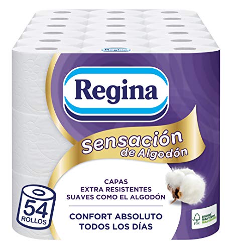 Regina Sensación de Algodón Papel Higiénico 54 Unidades