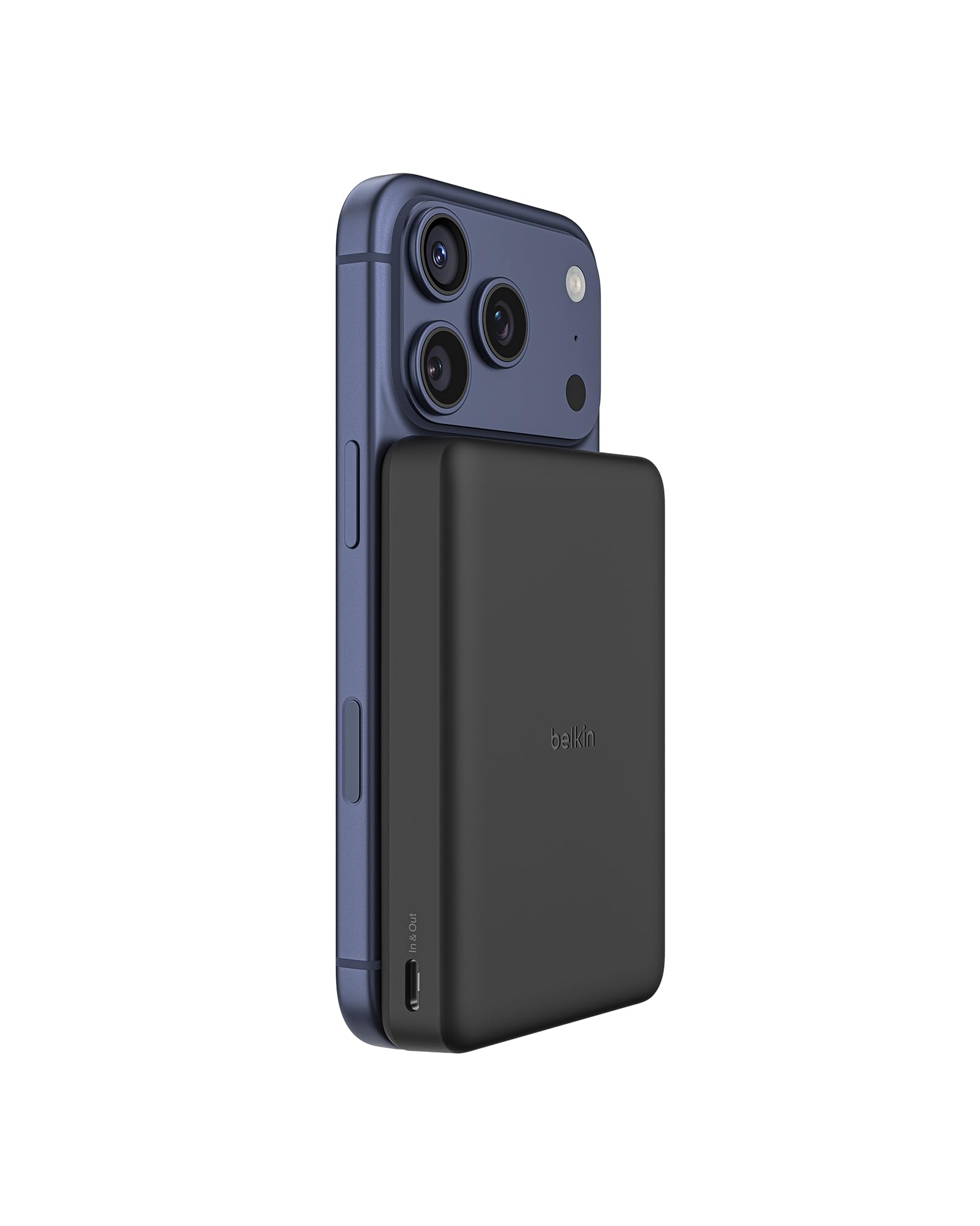 Belkin BoostCharge Power Bank Magnetico 10000mAh, Porte USB-C - Nero | Caricatore Portatile 10000mAh Wireless, Anello Magnetico, 2 USB-C, Pre-Caricato, Leggero, Cavo Incluso, Sicuro per l'Aereo