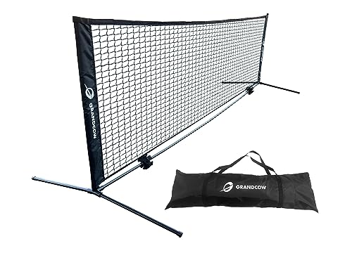 Mini rete da tennis portatile da 3 m per rete da padel, rete da tennis, pickleball su vialetto e cortili, con borsa per il trasporto (3 m)
