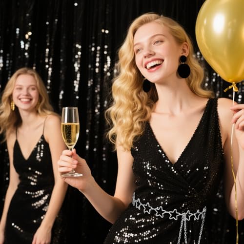 Women Star Waist Chain, Silver Chain Belt Adjustable Metal Plus Size Belly Chains Belt Belly Chains Suitable Formal Wear Jeans Dresses Casual Pants Girls Gifts for Women (Silver) 7