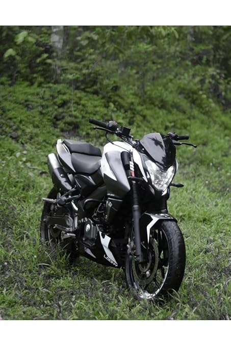 Generic Motorcycle Windscreen Shield Black - Image 3
