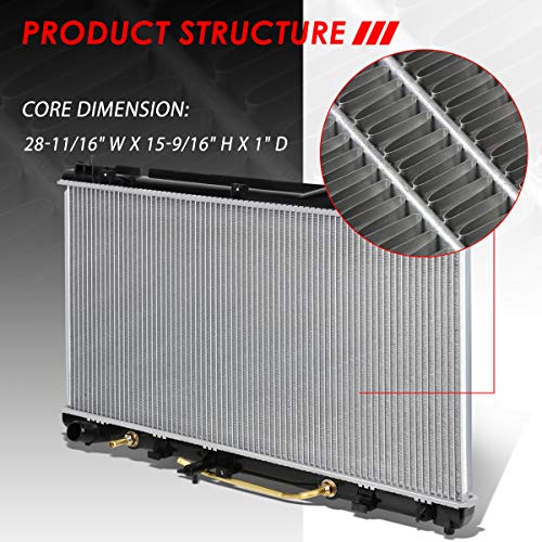 Image of Auto Dynasty 2435 Radiator for 2002-2008 ES300 ES330 Camry Solara V6 AT /MT