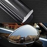 Black Carbon Fiber Vinyl Wrap 10ft x 1ft Self Adhesive Film, Black Vinyl Wrap Bubble Free with Air R