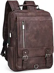 Mochila Executiva Em Couro PU, Adequada Tanto Para Homens Quanto Para Mulheres, Ideal Para Viagens