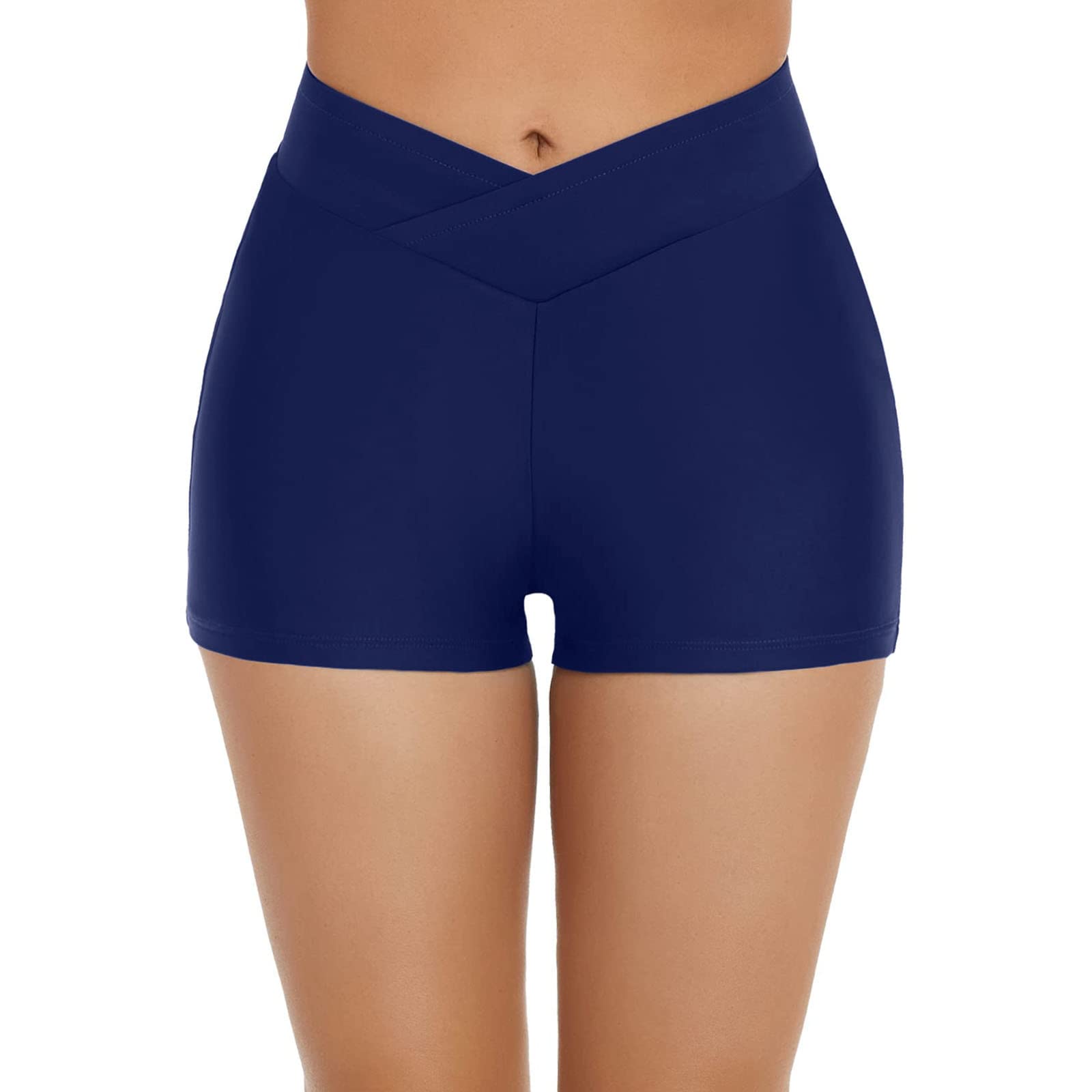 Generisch Conjunto de bikini para mujer, traje de baño, pantalones cortos de baño, pantalones cortos para mujer, para la playa, para correr, bikini, botones, pantalones cortos de baño, tankinis