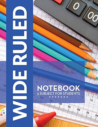 Wide Ruled Notebook - 5 Subject For Students 168145758X Book Cover