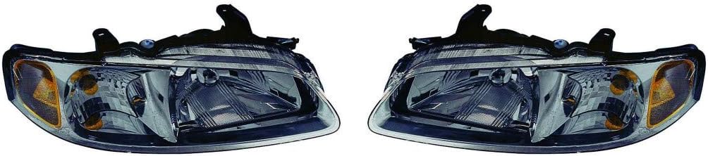 CarLights360: For 2000 2001 Nissan Sentra Headlight Assembly Passenger Side Chrome w/Bulbs DOT Certified For NI2503129