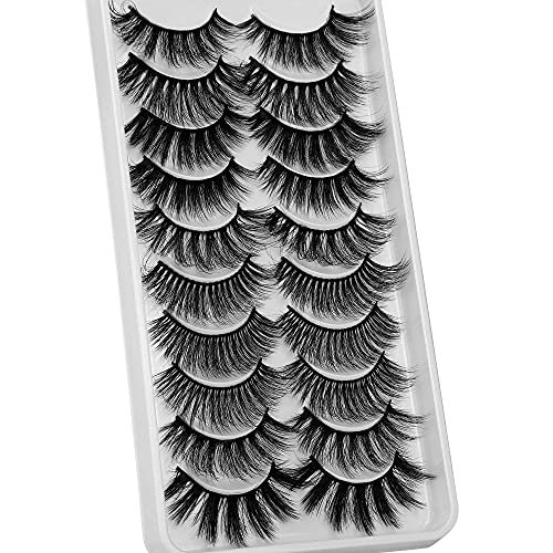 Ruairie False Eyelashes 10 Styles Natural Fluffy 3D Fake Eyelashes Volume Faux Mink Lashes Wispy