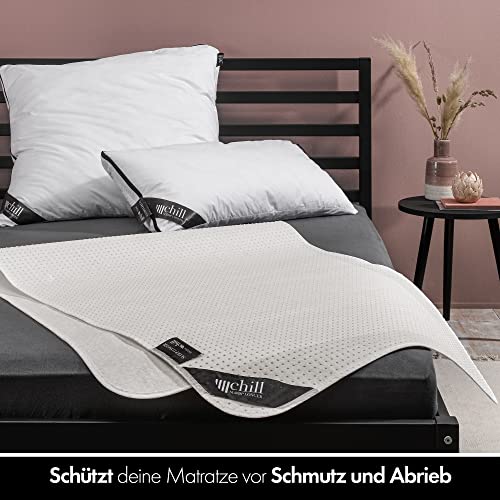 chill SLEEPLONGER Matratzenunterlage 90x200 cm - Lattenrost Matratzenschoner mit Noppen - Antirutsch Lattenrostschoner 90 x 200 cm für Matratze & Boxspringbett - Vegan & Atmungsaktiv