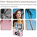 Mini Digital Camera with 1.47 in LCD Screen 1080p, Mini Retro Digital Camera Keychain with 64Gb Card - Flip Screen, Feel of Old 90s Photographs, Keychain Size, Birthday Gifts (Pink)