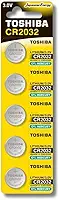 Pilha Moeda Lithium 3V CR2032 (C/5 Pilhas) Toshiba