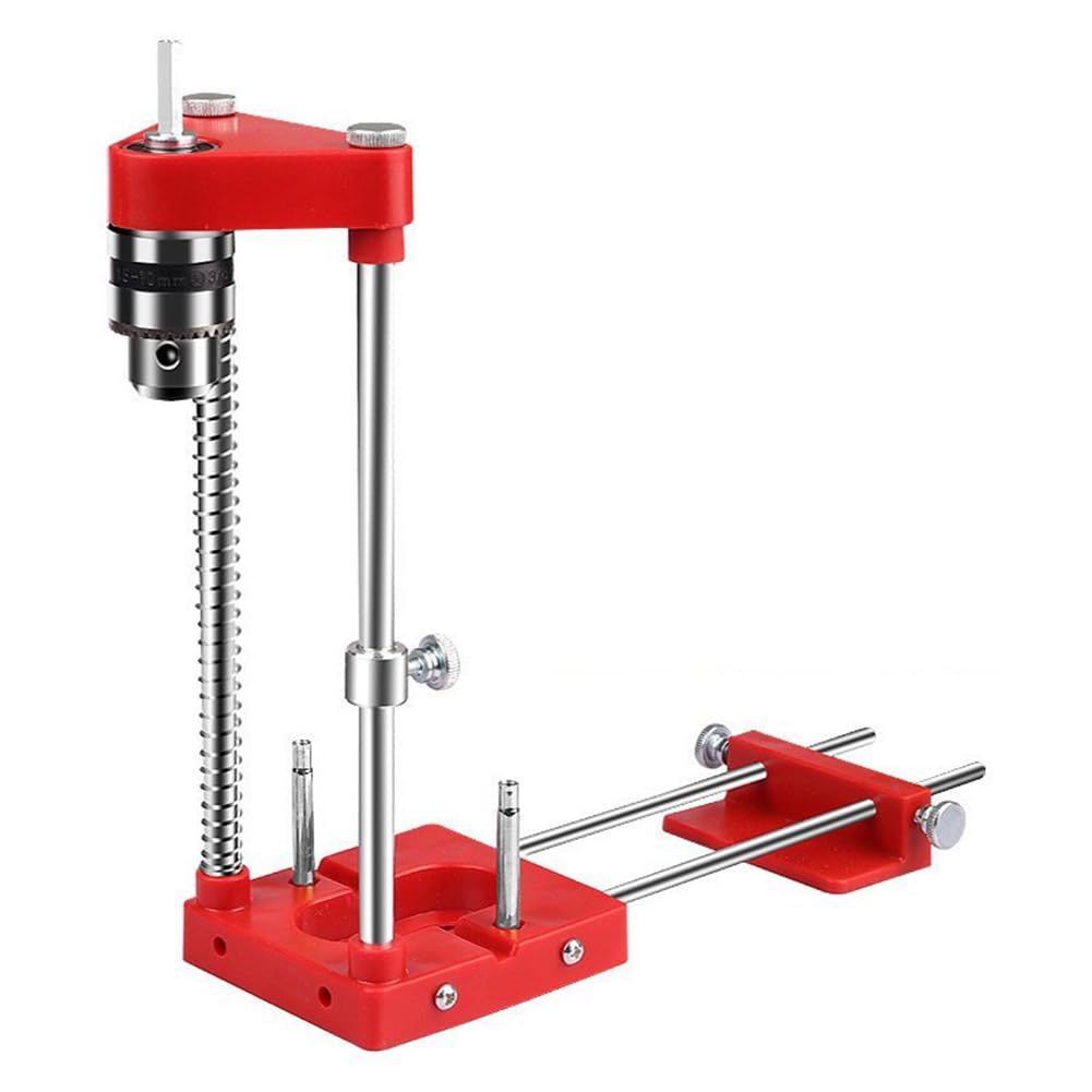 Vjsujehgy Woodworking Drill Locator Drilling Jig Punch Locator Holder Drill Guide Fixture with Scale Precise Positioner