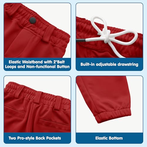 Image of MIVEI 2T 3T 4T 5T to 16Years Toddler Baseball Pants Youth Boys Tball Pants