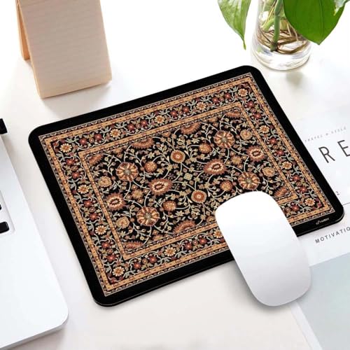 Image of Carpet Pattern Mousepad - Small Non-Slip Rubber Carpet Design Printed Computer Mouse Pad 19x22cm (FMP0223)