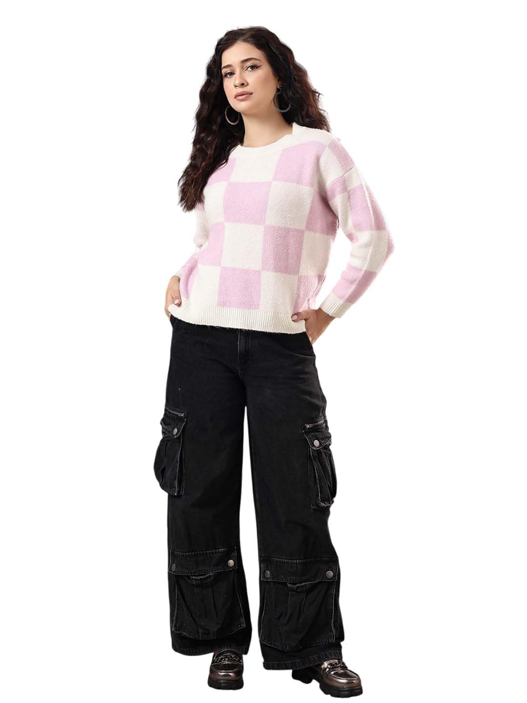 Women's Trendy Fit Knit Sweater for Winter Outings, Smart Wear, and Fashion Layering-image-34