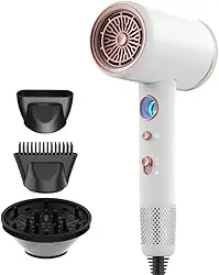Secador de cabelo iônico, Arhhn 1875W para mulheres, seche cheveux, secadores de cabelo profissionais de alta velocidade, leve, silencioso, secador de cabelo com difusor, para salão de beleza em casa