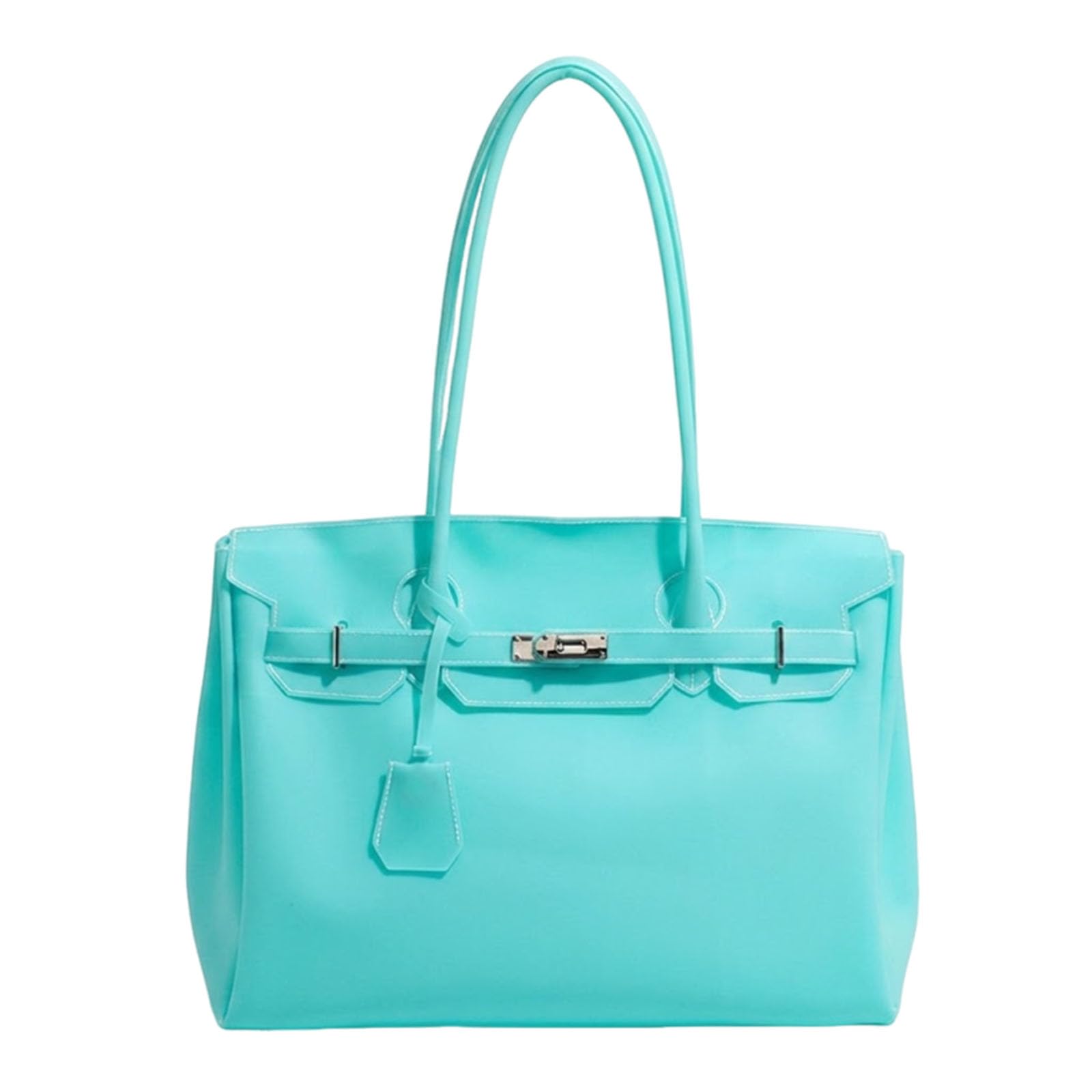 Jelly Tote Bag, Large Capacity Shoulder Handbag For Commuting, Date, Travel
