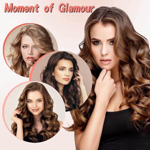 60 Varillas de Permanente de Cabello Varillas Cortas, Rulos Flexibles para Rizar Pelo - Crea Rizos Sin Calor con Rulos Calientes para el Pelo, Perfecto para Rulos Pelo Grandes, Bigudies Pelo(Rojo) - imagen 6