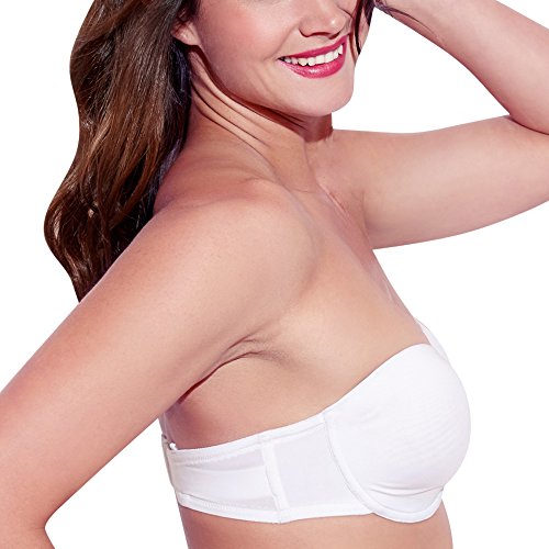 Image of Enamor Plunge Neck, Power Jacquard Lift, Women's Everyday Cotton-Rich Lined Full Support Minimizer Bra - All Day Comfort, Non-Padded, Wired, High-Coverage - F135