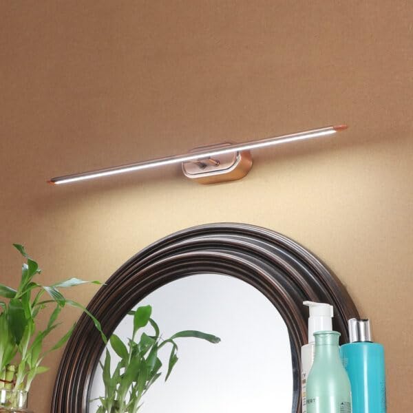 Image of 12watt Rose-Gold Modern led Picture /Dreesing /Mirror Adjustable Light for Living Room,Bedroom,Kitchen & Hallway (Rose /Gold, 12 WATT)