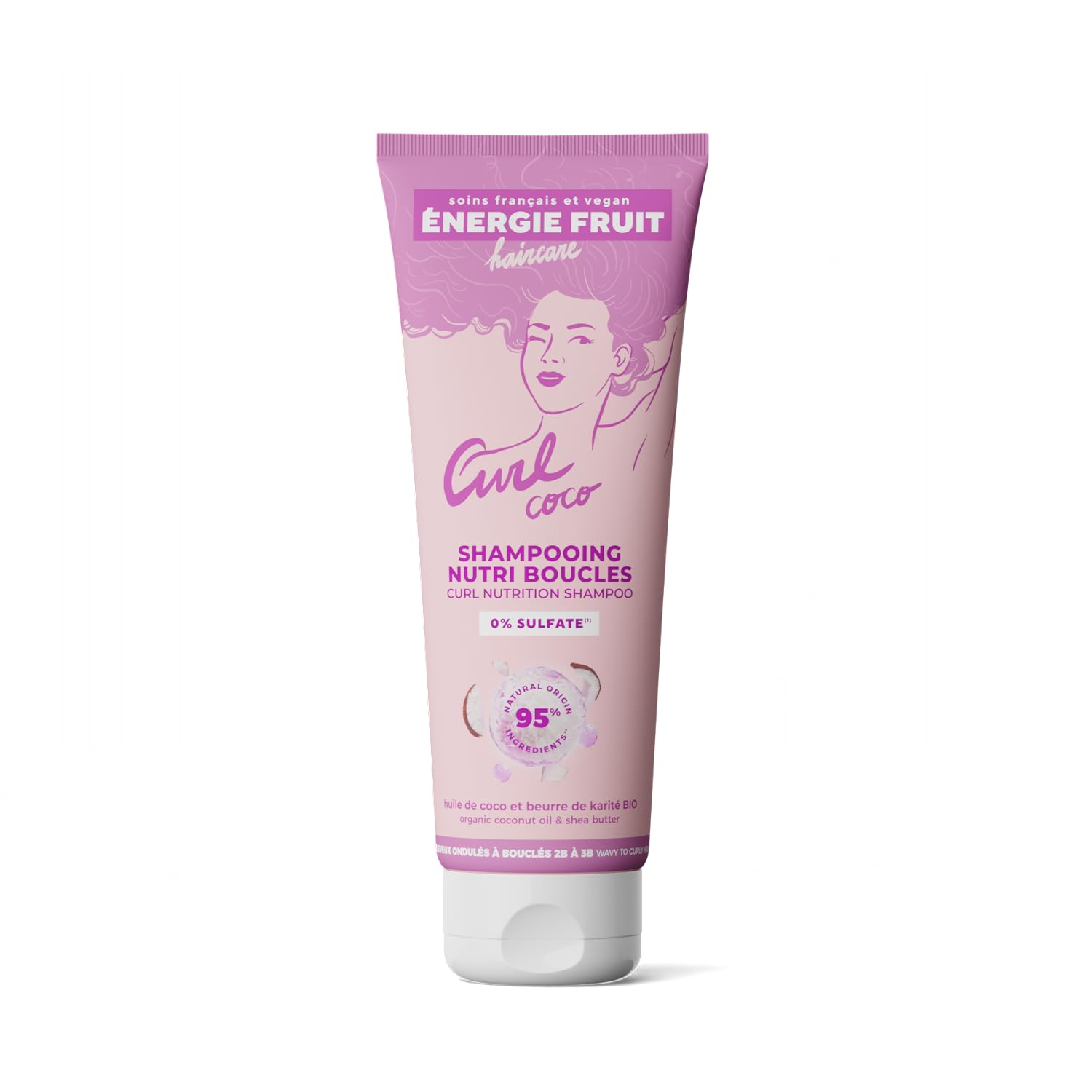 Energie Fruit Shampooing Coco et Beurre de Karité Bio 250ml Vegan
