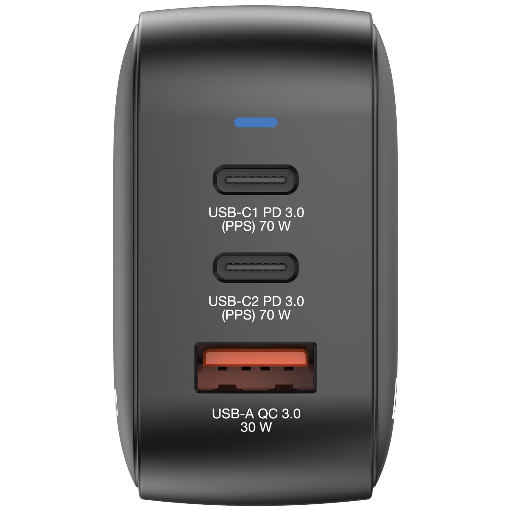 Verbatim Mini GaN Charger 70 W, 3 porty USB-C ładowarka z 2 x USB-C i 1 x USB-A, szybka ładowarka jako wtyczka wielokrotna, do Apple iPad, iPhone, Samsung & Co, do UE, UK, USA
