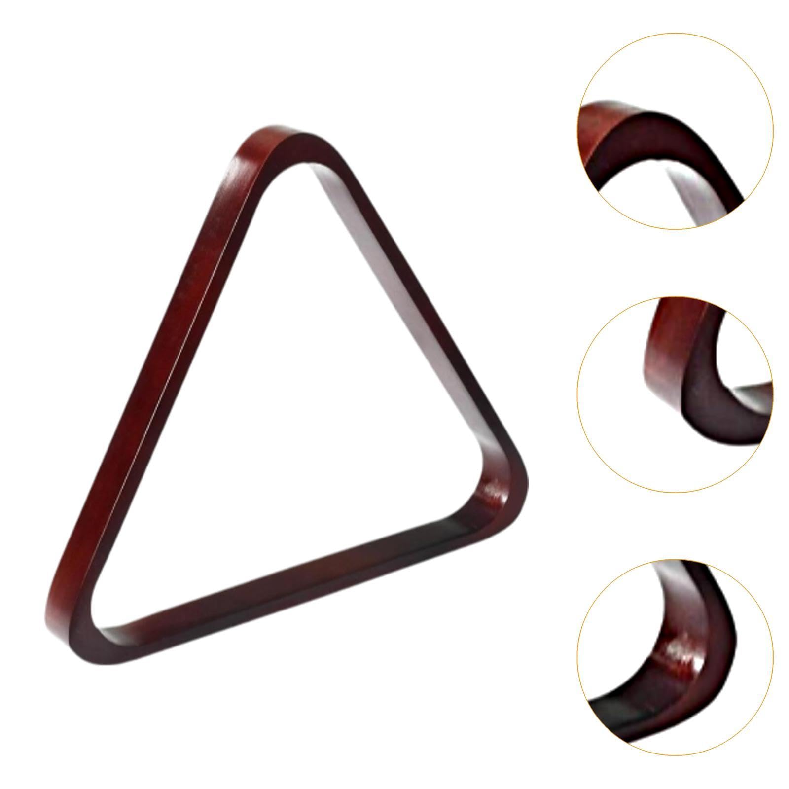 Triangolo per Biliardo in Legno con Supporto per Palle