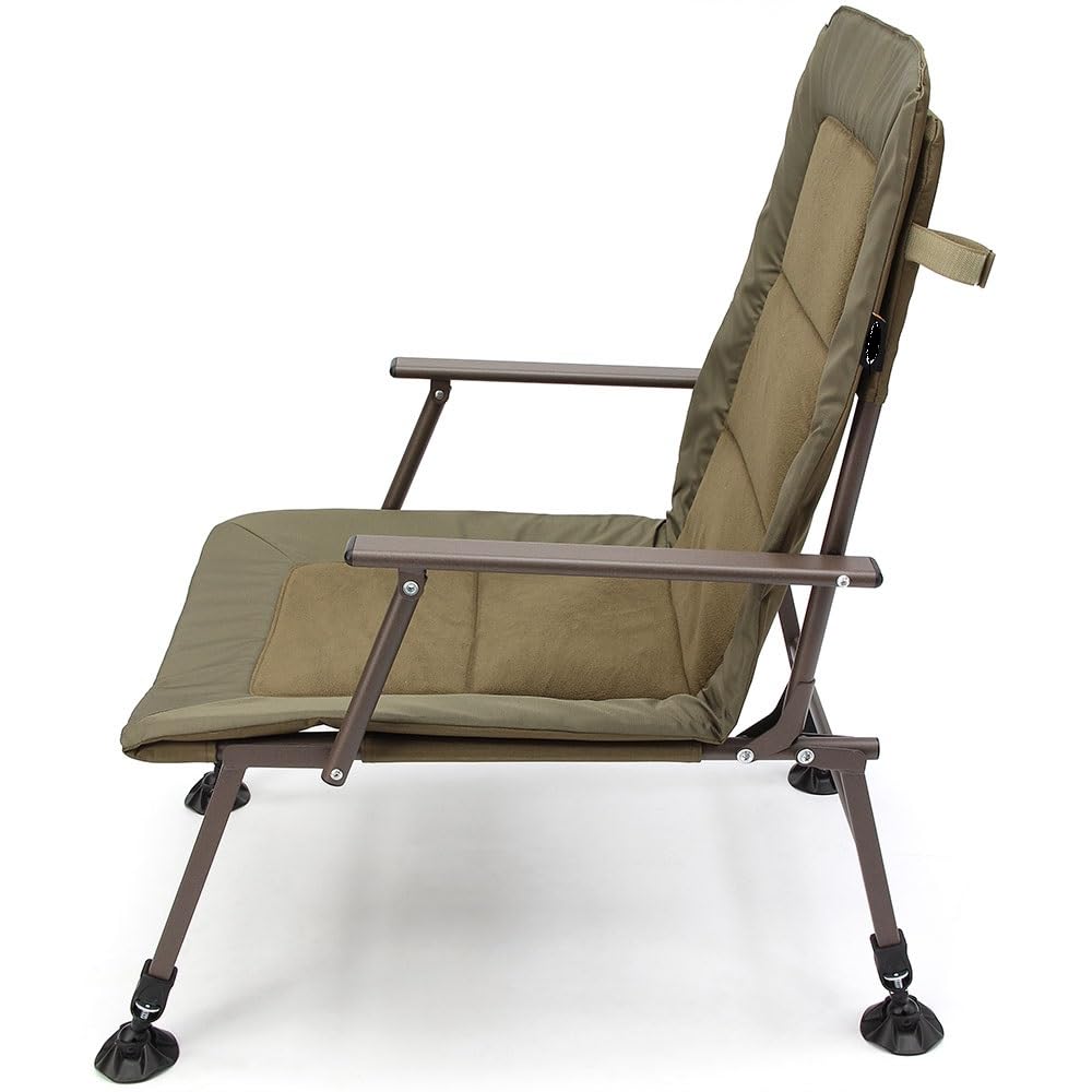 G8DS® XPR Angelstuhl gepolstert Schlammfüße verstellbar Armlehnen bequem Karpfen Angeln sitzen Chair