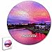 Australia Melbourne Yarra River Puzzle 195 pezzi animali di forma rotonda in legno per bambini puzzle per adulti souvenir regalo 16,5 × 16,5 pollici