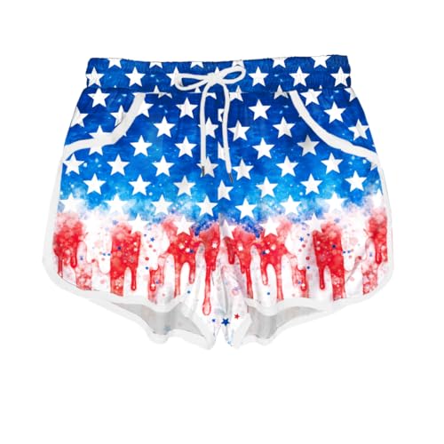 Image of Deerose Kids Hawaiian Swim Board Shorts Quick Dry Active Swim Trunk 5-14 Years