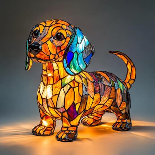 Lampe de table animale en résine sculptée à la main LED - 3