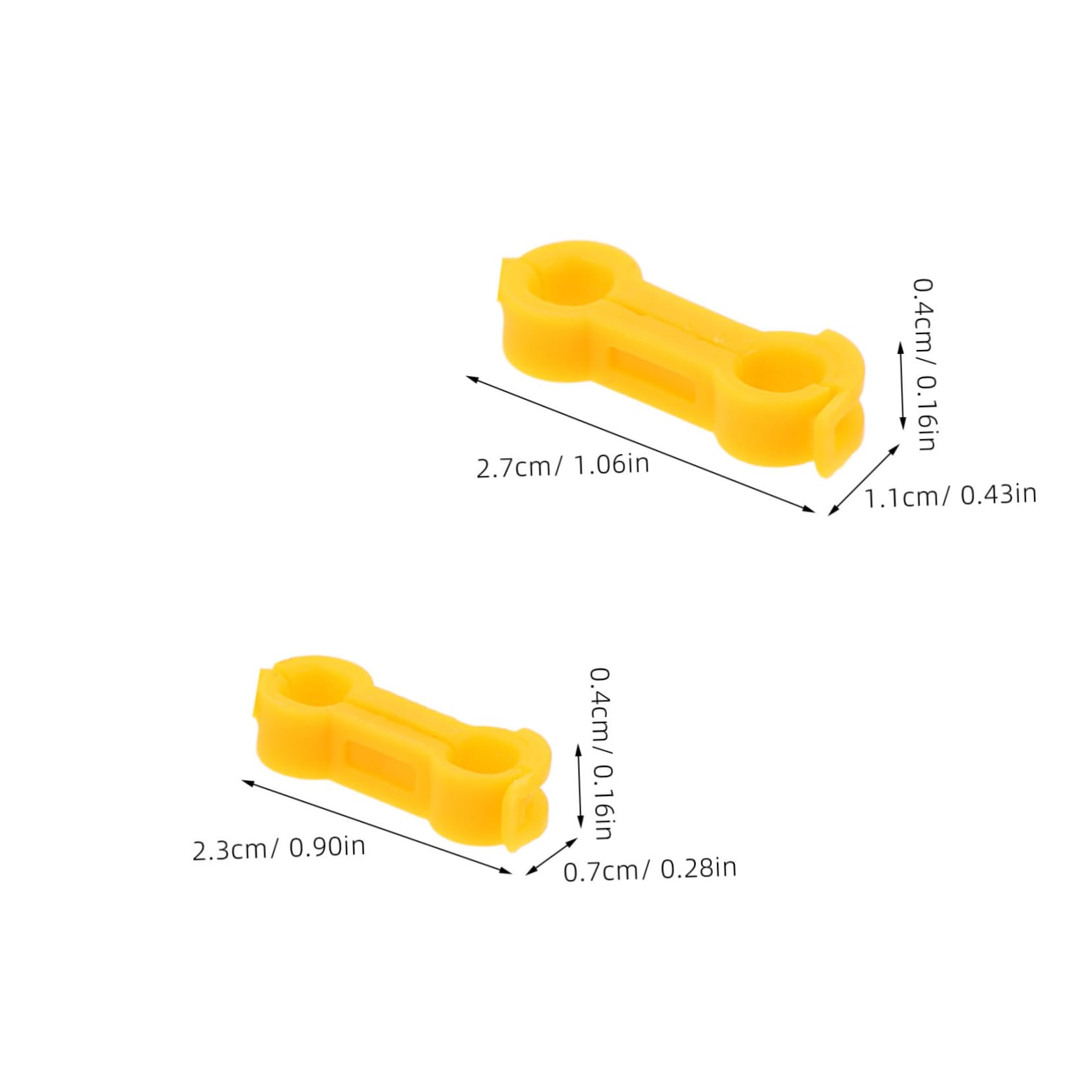 Outanaya 10pcs Bird Correction Device Chick Foot Brace Parrot Foot Alignment Tool Bird Foot Alignment Brace Birds Foot Rings Bird Leg Straightening Tool Parrot Leg Brace Yellow