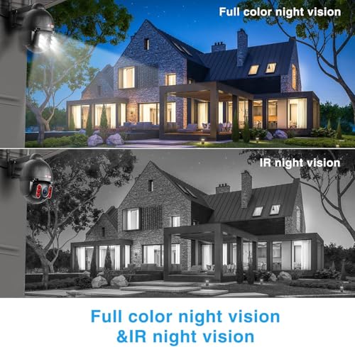 Image of ENSTER 5G Security Camera Outdoor, 5MP PTZ WiFi Camera for Home Security Full Metal, Human Detection, Onvif RTSP Camera Auto Tracking, Color Night Vision, 2-Way Audio, IP66 Waterproof