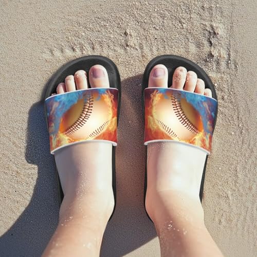 Forchrinse Boys Slides Summer Beach Slippers Arch Support Sport Sandals Casual House Shower Shoes3