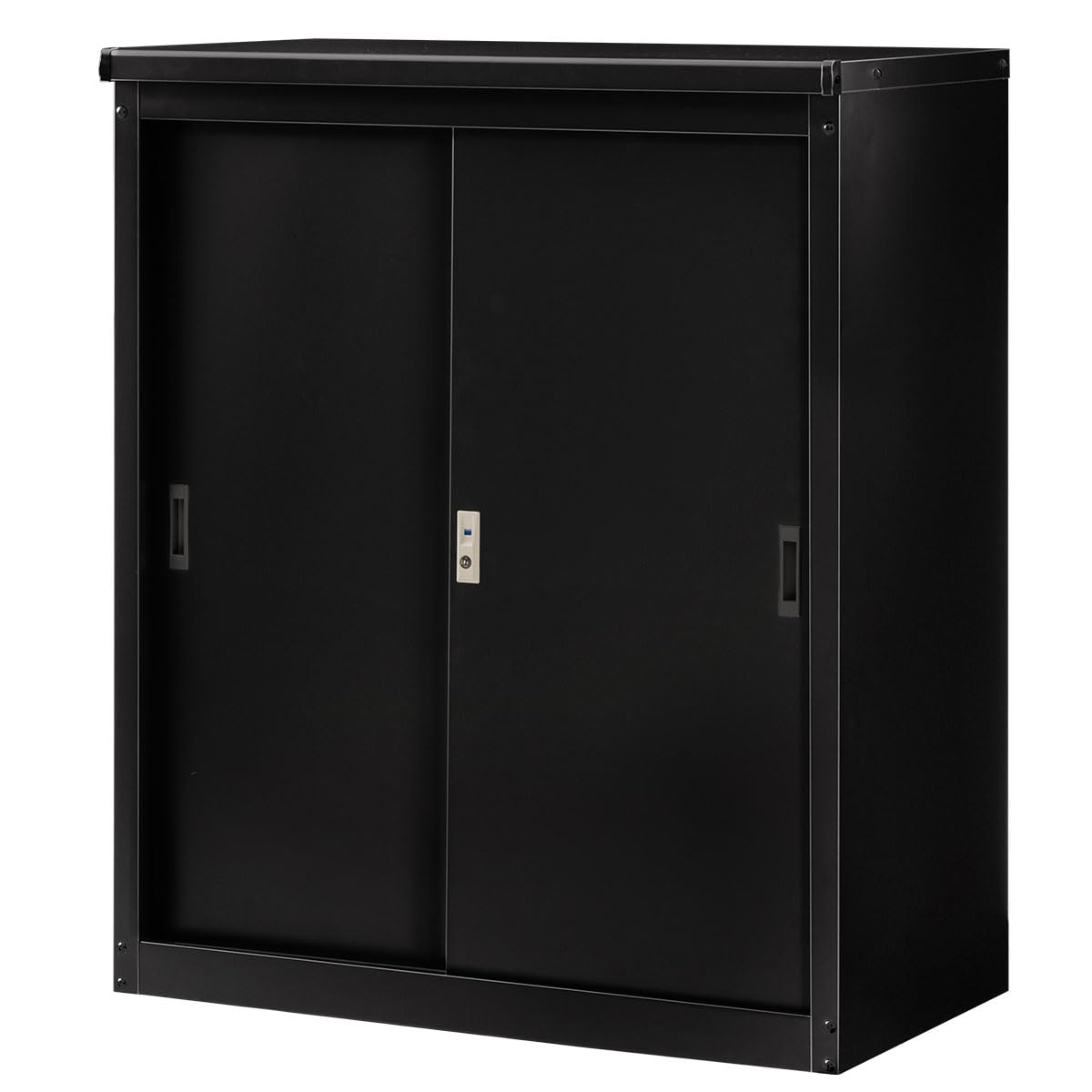 Amazon | ぼん家具 物置 屋外 中型 スチール 収納庫 大容量 幅92.7×奥 