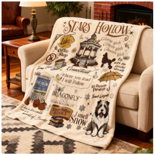 Kunzite Gilmore Flannel Girls Throw Blanket Queen Size Brown 40x50 Inches 40x50 Inches