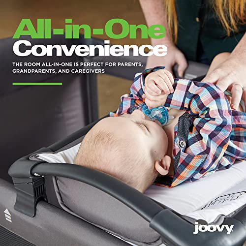 Image of Joovy Room-Playard, Nursery Center, Bassinet, Changing-Table, Charcoal