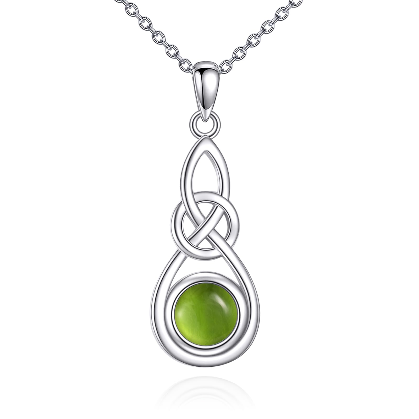 Vadmans Mustard Seed Necklace Sterling Silver Celtic Infinity Pendant Faith Jewelry Religious Gifts for Women Men