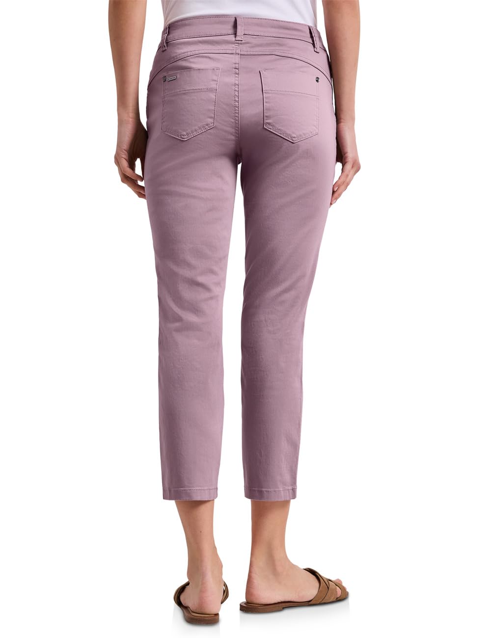 Street One Damen 7/8 Slim Leg Hose im Satin-Look 3818139