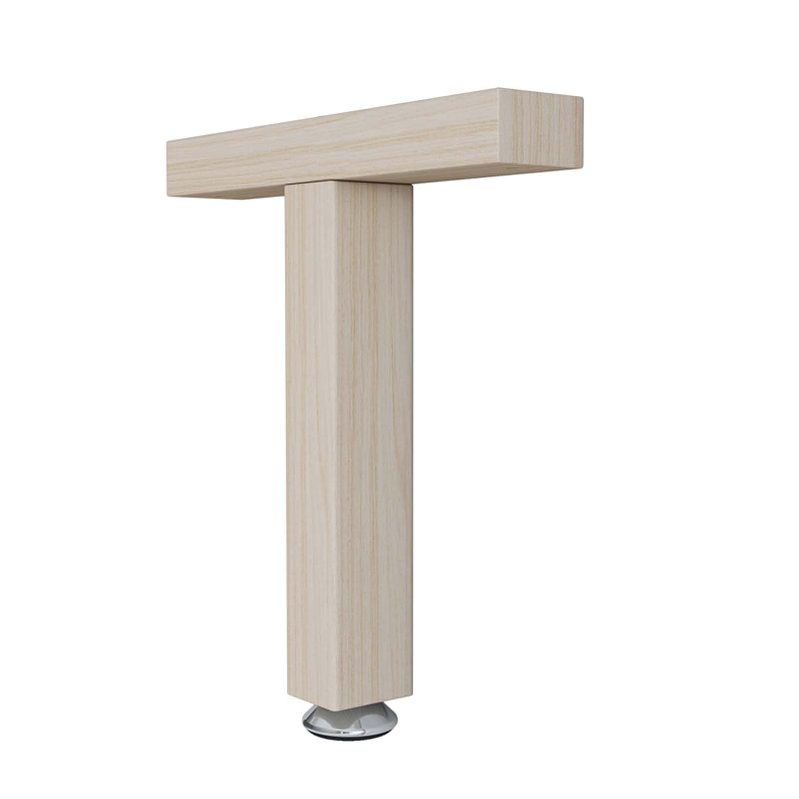 Massief houten meubelpoten, set van 4 verstelbare hoogte vervangende poten voor slaapbankframe, stevige steunpoten voor houten bedden 18,8 cm lengte