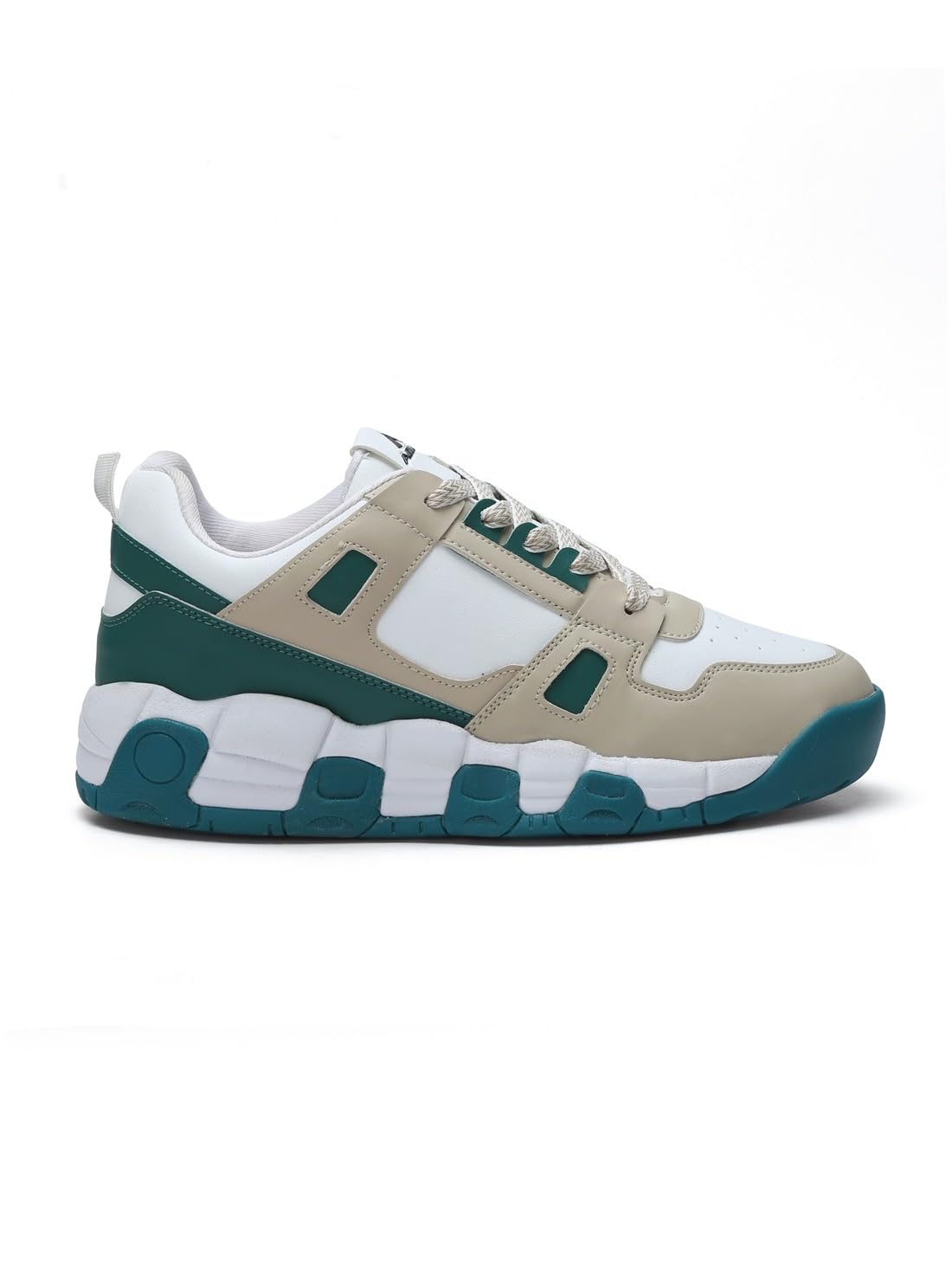 ADEBOY Mens Lightweight and Comfortable Lace-Up Basketball Shoes White/Green (B0D98SZNYK) Amazon Price History, Amazon Price Tracker